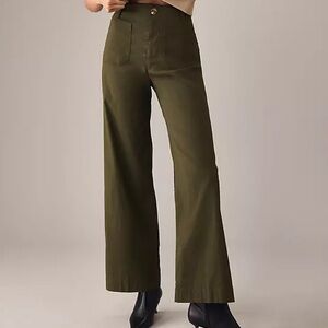 Anthropologie Maeve Olive Colette Trousers ~ size 30 ~ wide leg ~ lightweight